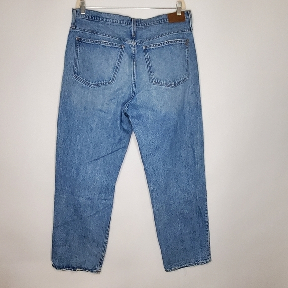 Madewell Dad Jean Jeans Size 30 Distressed Cotton Denim Slouchy Grunge Fall - Picture 4 of 16